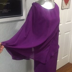 Deep Purple Goddess Gown